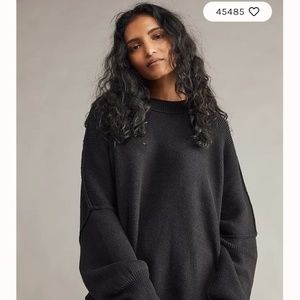 Free People Easy Street Tunic sweater XS black